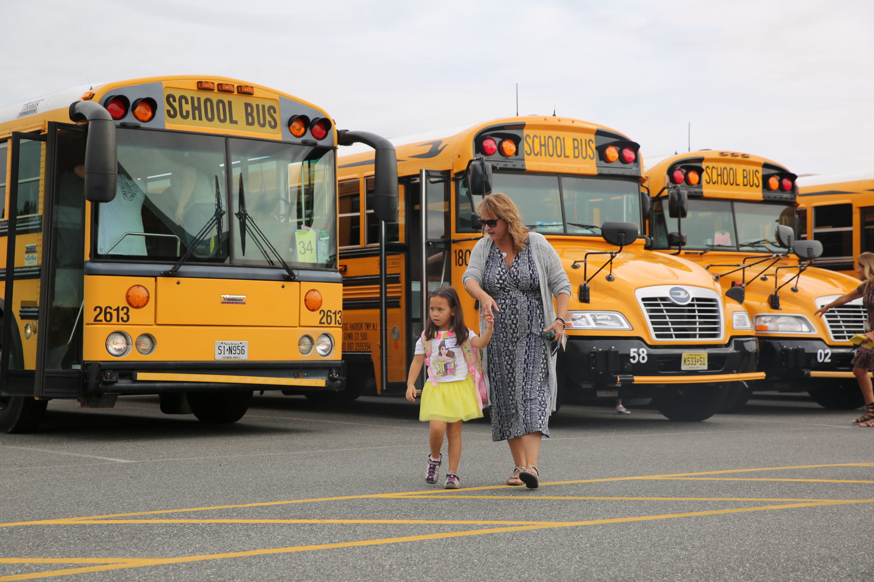 Egg Harbor Township students return for the first day of school Thursday, Sept. 5, 2019 at Slaybaugh Elementary School.